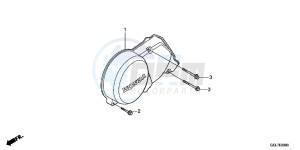 CRF50FD CRF50F Europe Direct - (ED) drawing LEFT CRANKCASE COVER