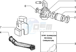 Zip 50 RST freno a disco drawing Carburettor