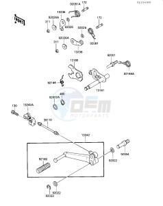 ZX 1000 B [NINJA ZX-10] (B1-B2) [NINJA ZX-10] drawing GEAR CHANGE MECHANISM