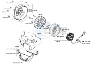 AGILITY 125cc drawing Fan Cover - Generator