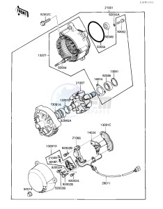 ZX 900 A [NINJA] (A3) NINJA 900 drawing GENERATOR_REGULATOR