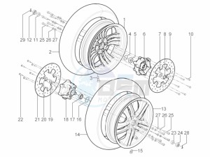 MP3 300 YOURBAN LT RL-SPORT NOABS E4 (EMEA) drawing Front wheel