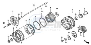 XL1000V VARADERO drawing CLUTCH