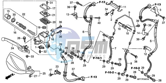 FR. BRAKE MASTER CYLINDER (ABS)