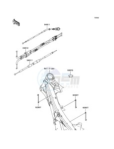 KLX450R KLX450ACF EU drawing Cables