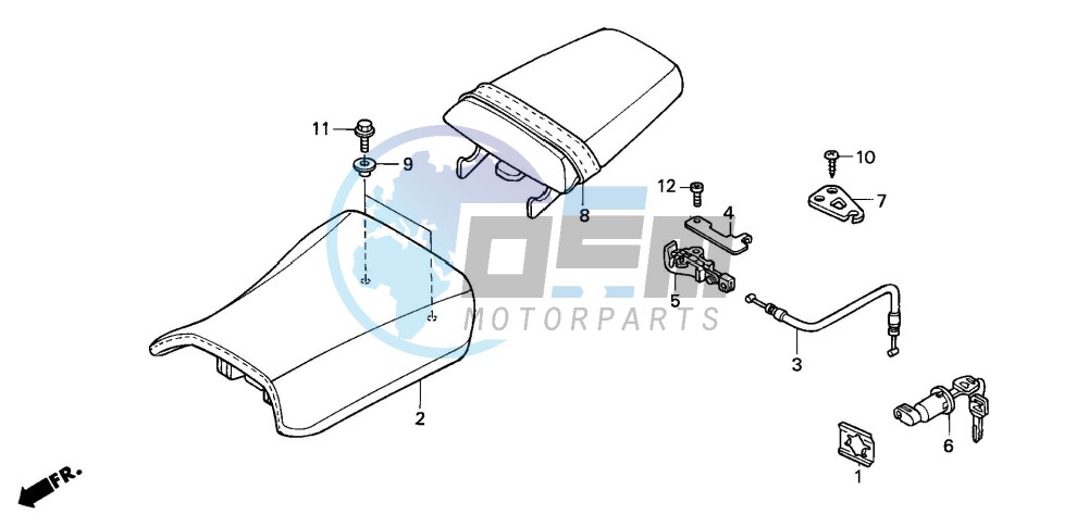 SEAT (CBR600F42-3/FS/FR)