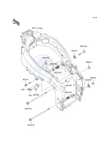 ZX 600 J [NINJA ZX-6R] (J1-J3) [NINJA ZX-6R] drawing ENGINE MOUNT