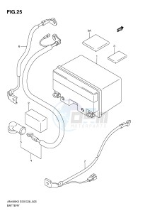 AN400 (E3-E28) Burgman drawing BATTERY