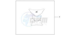 CBR1000RR9 UK - (E / MKH TRI) drawing TANK PAD