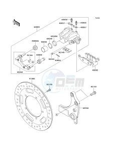 VN 1700 A [VULCAN 1700 VOYAGER] (9FA) A9FA drawing REAR BRAKE