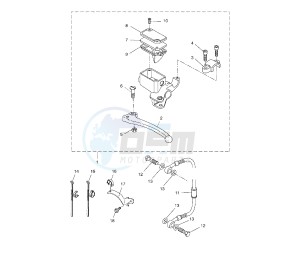 NS AEROX 50 drawing REAR MASTER CYLINDER