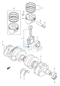 GSX750F (E2) drawing CRANKSHAFT