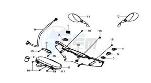 HD 200EVO EFI drawing DASHBOARD / HANDLEBAR COVER / MIRRORS/ WIRING HARNASS