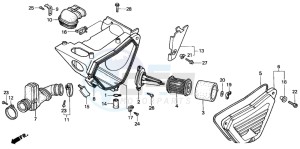 NX125 drawing AIR CLEANER