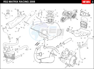 RS2-50-MATRIX-RACING-GREEN drawing HOSE CONNEXIONS TANKS