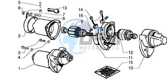 Starting motor