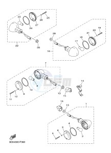 XVS950CR XVS950 CAFE RACER XV950 RACER (B33M) drawing FLASHER LIGHT