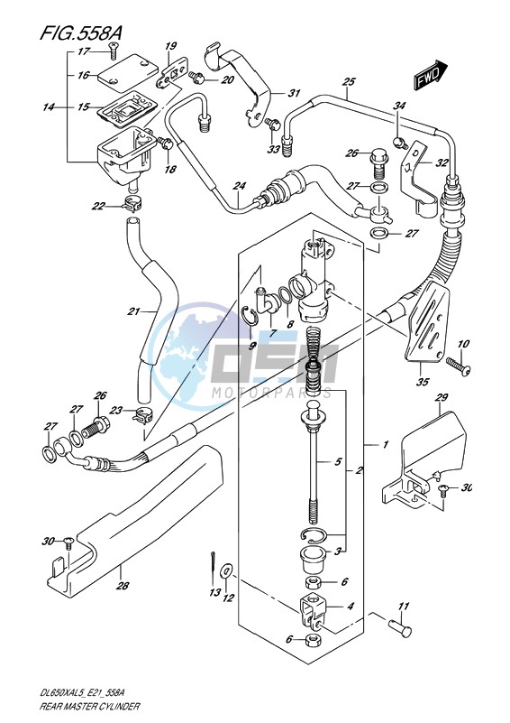 REAR MASTER CYLINDER