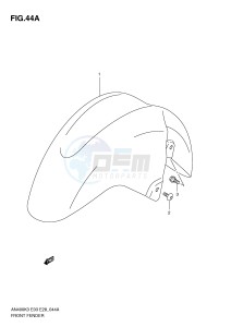 AN400 (E3-E28) Burgman drawing FRONT FENDER (AN400SK5 SK6)