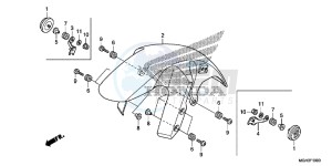 VFR1200XC drawing FRONT FENDER