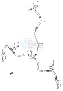 LT-A700X (E17) drawing FRONT BRAKE HOSE