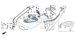 SH50 SCOOPY drawing BODY COVER