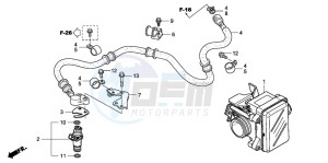 SH150 125 drawing THROTTLE BODY