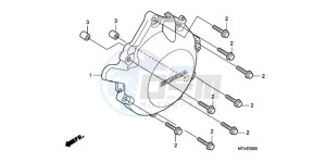 CBF1000T9 Ireland - (EK) drawing A.C. GENERATOR COVER