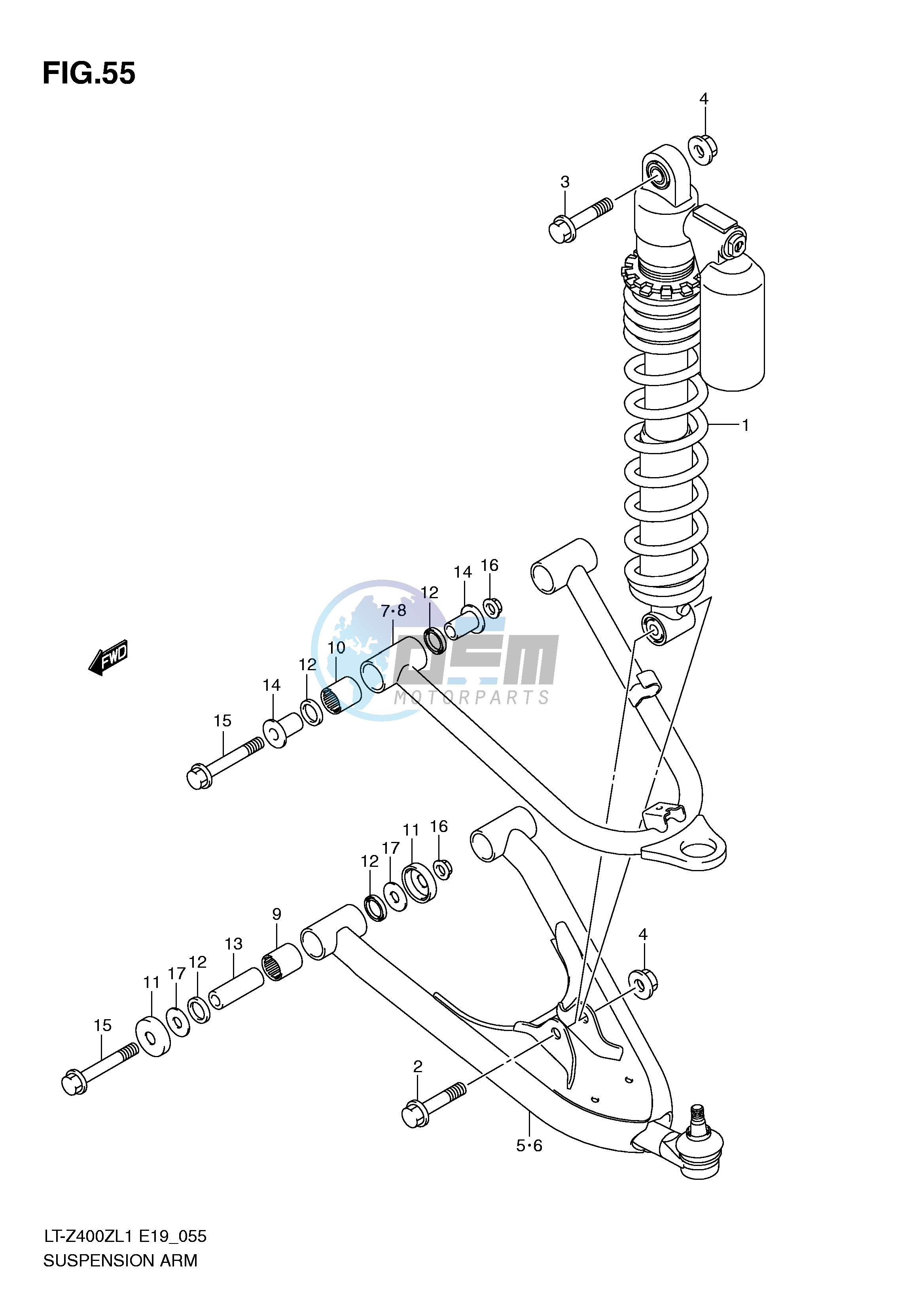 SUSPENSION ARM (LT-Z400ZL1 E19)