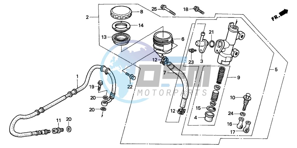 REAR BRAKE MASTER CYLINDER