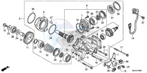 VT750CSE Shadow - VT750CS-E UK - (E) drawing SIDE GEAR CASE