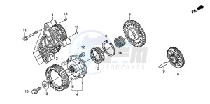 ST1300 drawing STARTING CLUTCH