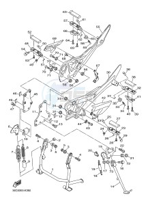 XJ6S ABS 600 (36D6) drawing STAND & FOOTREST