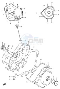 LT-Z250 (E28-E33) drawing CRANKCASE COVER