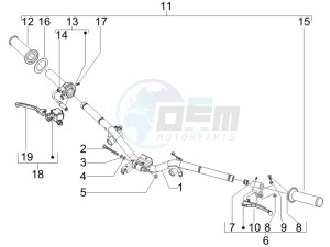 Liberty 50 2t moc drawing Handlebars - Master cilinder