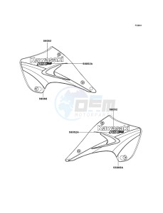 KX125 KX125-M3 EU drawing Decals