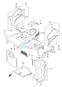 LT-A500X(Z) drawing FRONT FENDER (LT-A500XL2 P24)