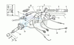 Sport Corsa 1100 drawing Handlebar - controls