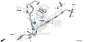 VT750C2SD UK - (E) drawing REAR BRAKE HOSE