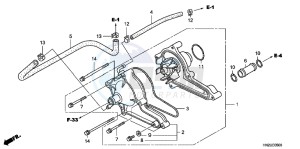 SH125DH UK - (E) drawing LEFT SIDE COVER