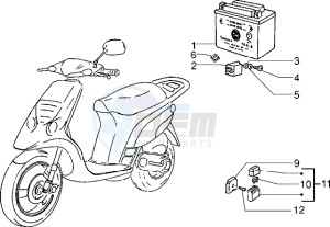 NRG 50 Extreme ZAPC220-210 drawing Battery - Relais