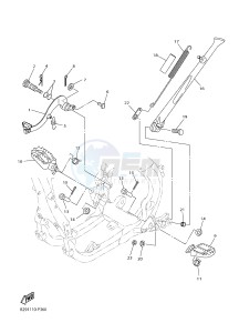 YZ250FX (B29C B29D B29E B29E B29F) drawing STAND & FOOTREST