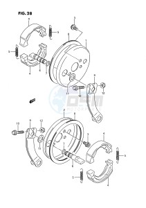 LT80 (P3) drawing FRONT BRAKE