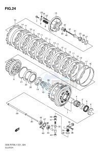 GSX-R750 (E21) drawing CLUTCH