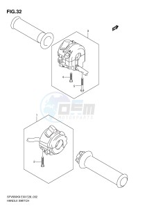 SFV650 (E3-E28) Gladius drawing HANDLE SWITCH