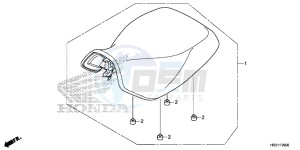 TRX420FM1H TRX420 ED drawing SEAT