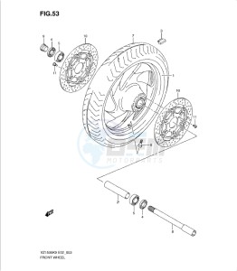 VZ1500L0 drawing FRONT WHEEL