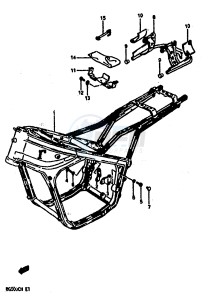 RG500 (E1) Gamma drawing FRAME