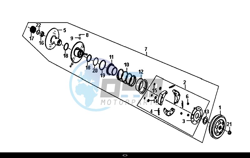 DRIVEN PULLEY ASSY