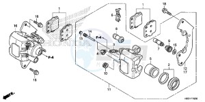 TRX420TM1H Europe Direct - (ED) drawing FRONT BRAKE CALIPER